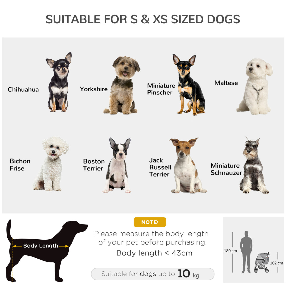 Pawhut Travel Pet Stroller For Dogs, Cats, One Click Fold Jogger Pushchair With Swivel Wheels, Braket, Basket Storage, Safety Belts, Adjustable Canopy, Zippered Mesh Window Door, Grey Grey Steel