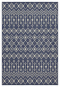 Sunshine Gc Har2019 Blue 2 Ft. 7 In. X 7 Ft. 3 In. Indoor Outdoor Area Rug Blue Polyester Polypropylene