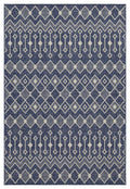 Sunshine Gc Har2019 Blue 5 Ft. 3 In. X 7 Ft. 3 In. Indoor Outdoor Area Rug Blue Polyester Polypropylene