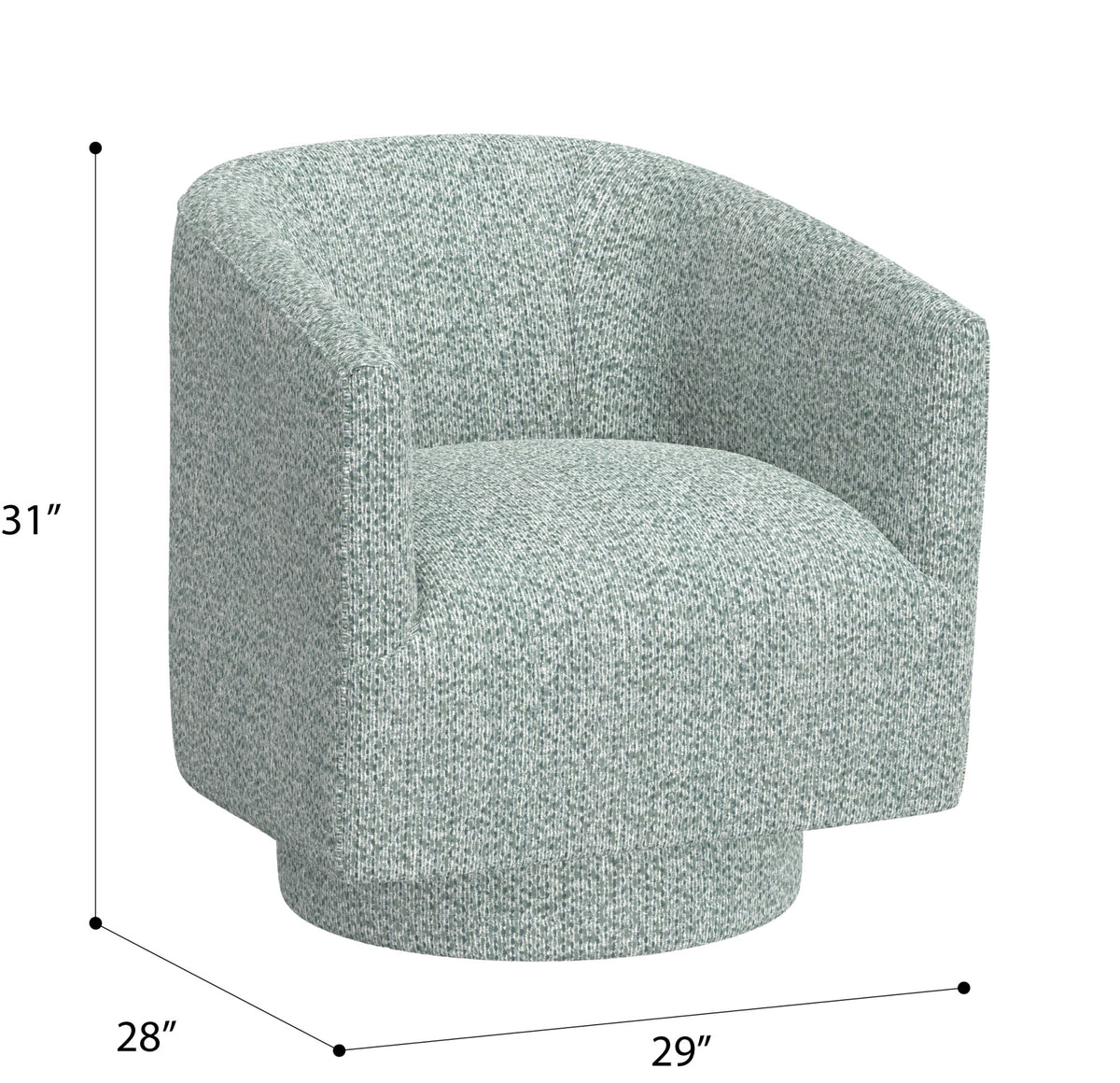 Bralin Blue Swivel Accent Chair Blue Foam Engineered Wood