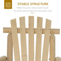 Outsunny Outdoor Wooden Rocking Chair, Single Person Rustic Adirondack Rocker With Slatted Seat, High Backrest, Armrests For Patio, Garden And Porch, Natural Natural Wood Wood