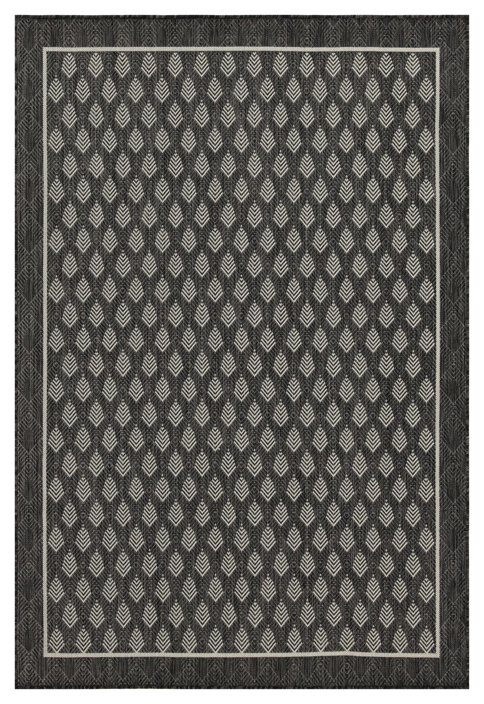 Sunshine Gc Har2008 Anthracite 7 Ft. 10 In. X 10 Ft. 3 In. Indoor Outdoor Area Rug Anthracite Polyester Polypropylene
