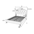 Contemporary 1Pc Full Size Bed Adjustable Hb Light Brown Polyfiber Tufted Upholstered Wooden Bedframe Bedroom Furniture Box Spring Not Required Full Light Brown Espresso Wood Bedroom