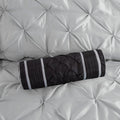 7 Piece Tufted Comforter Set Grey Cal King California King Grey Polyester