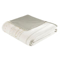 Cotton Printed Duvet Cover Set With Trims Queen Multicolor Cotton