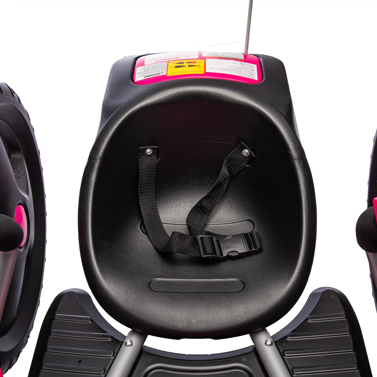 12V Kids Ride On Electric Toy,2Wd,16'' Exaggerated Wheel,Dual Handle Control For 360 Degree Flexible Steering And Rotation,Solid Metal Frame,Provide A Speed Of 4.66 Mph For Kids Aged 6 . Pink 50 99 Lbs Polypropylene