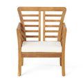 Caydon 2 Club Chairs Table Brown Wood