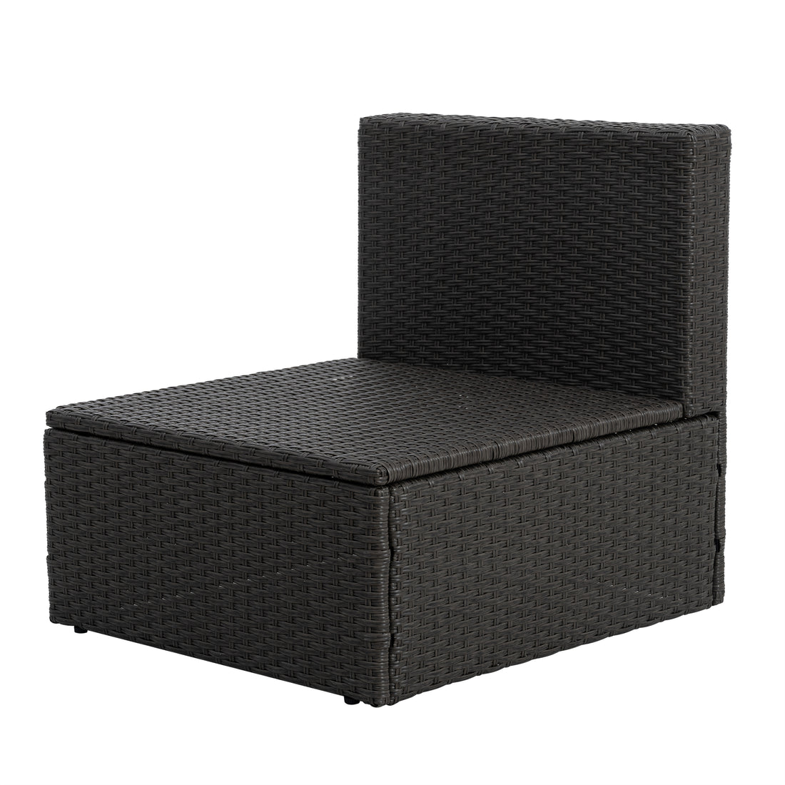 Patio Furniture, Outdoor Furniture, Seasonal Pe Wicker Furniture,7 Pcs Set Wicker Furniture With Lounger Sofa Yes Dark Gray Seats 6 Pe Rattan Iron Waterproof Fabric