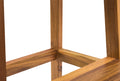 Acacia Wood Two Steps Stool Small Size Rectangle Acacia Wood Light Brown Primary Living Space American Design Acacia Wood