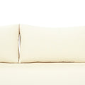Claremont 3 Seater Daybed Beige Teak Wood Waterproof Fabric