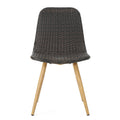 Gila Dining Chair With Heat Tranfer Legs,Set Of 2 Brown Multi Rattan