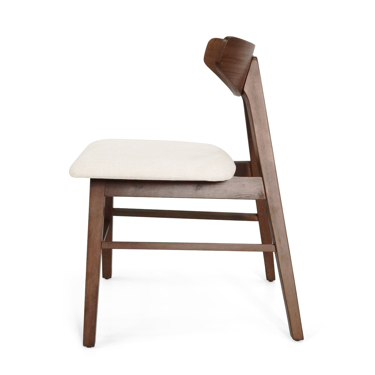 Vida Dining Chair Set Of 2 Light Beige Fabric