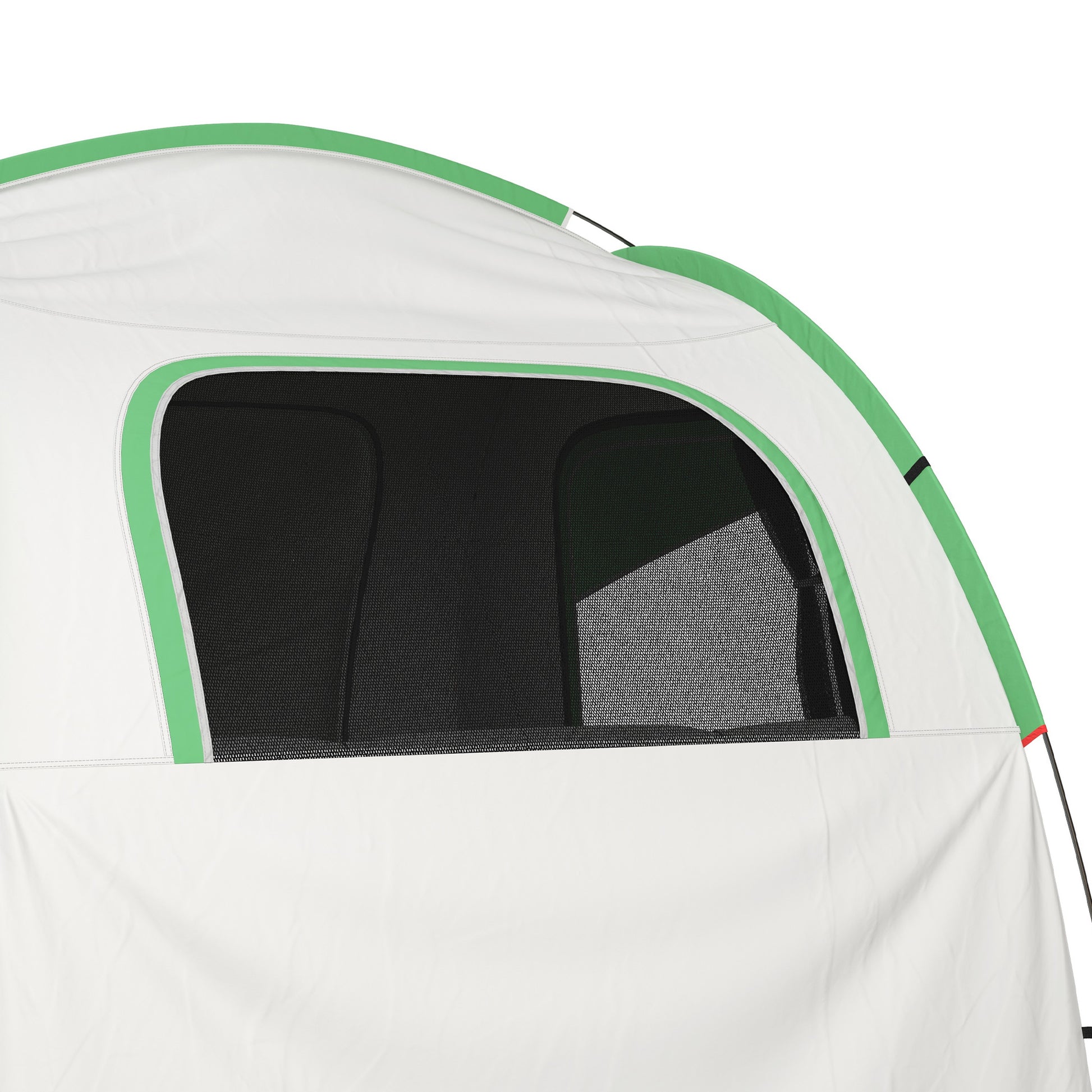 Outsunny Suv Tent, 2000Mm Waterproof Truck Tent With 3 Doors And Mesh Window, For 5 6 Person Camping Outdoor Travel, 7.5' L X 6.9' W X 6.9' H, Gray And Green Grey Polyester