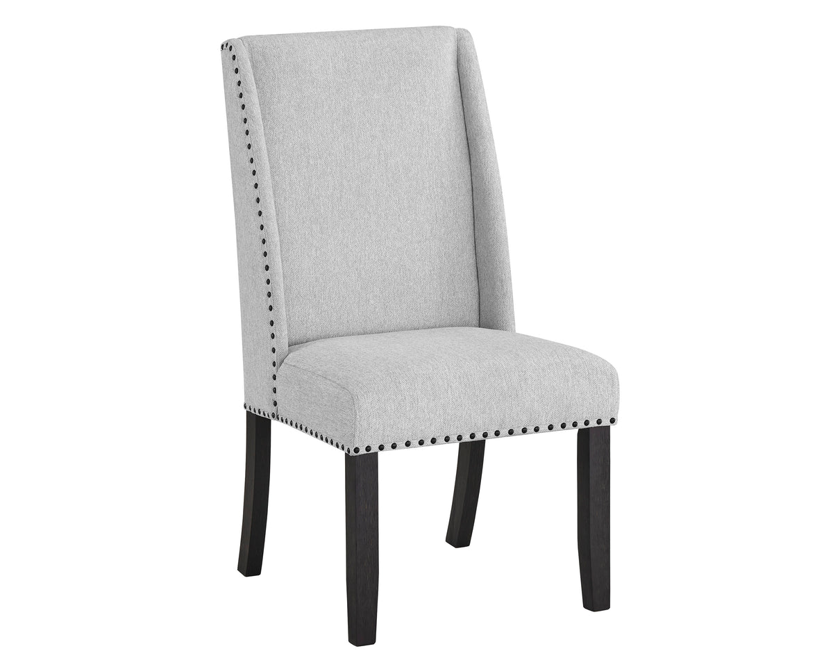 6Pc Dining Set Contemporary Style White Genuine Marble Rectangular Table Top Dove Gray Upholstery Chairs Tufted Bench Black Finish Wooden Solid Wood Dining Room Furniture Wood Wood Gray Seats 6 Wood