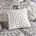 7 Piece Cotton Printed Comforter Set Indigo King King Indigo Polyester