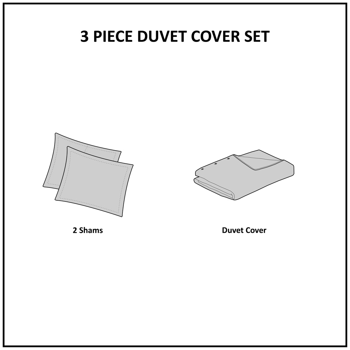 3 Piece Organic Cotton Oversized Duvet Cover Set Natural King Cal King Natural Cotton
