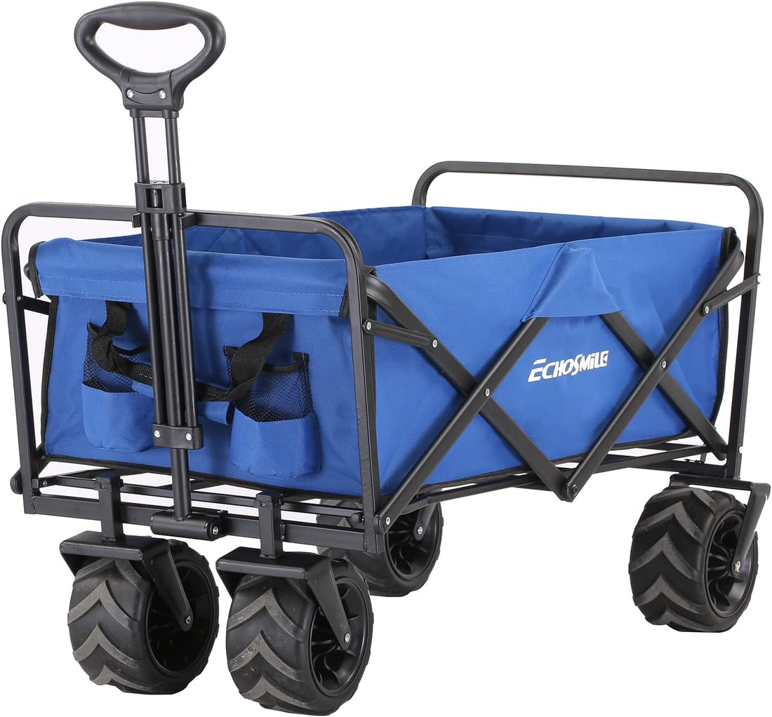 Blue Folding Campers Blue Metal