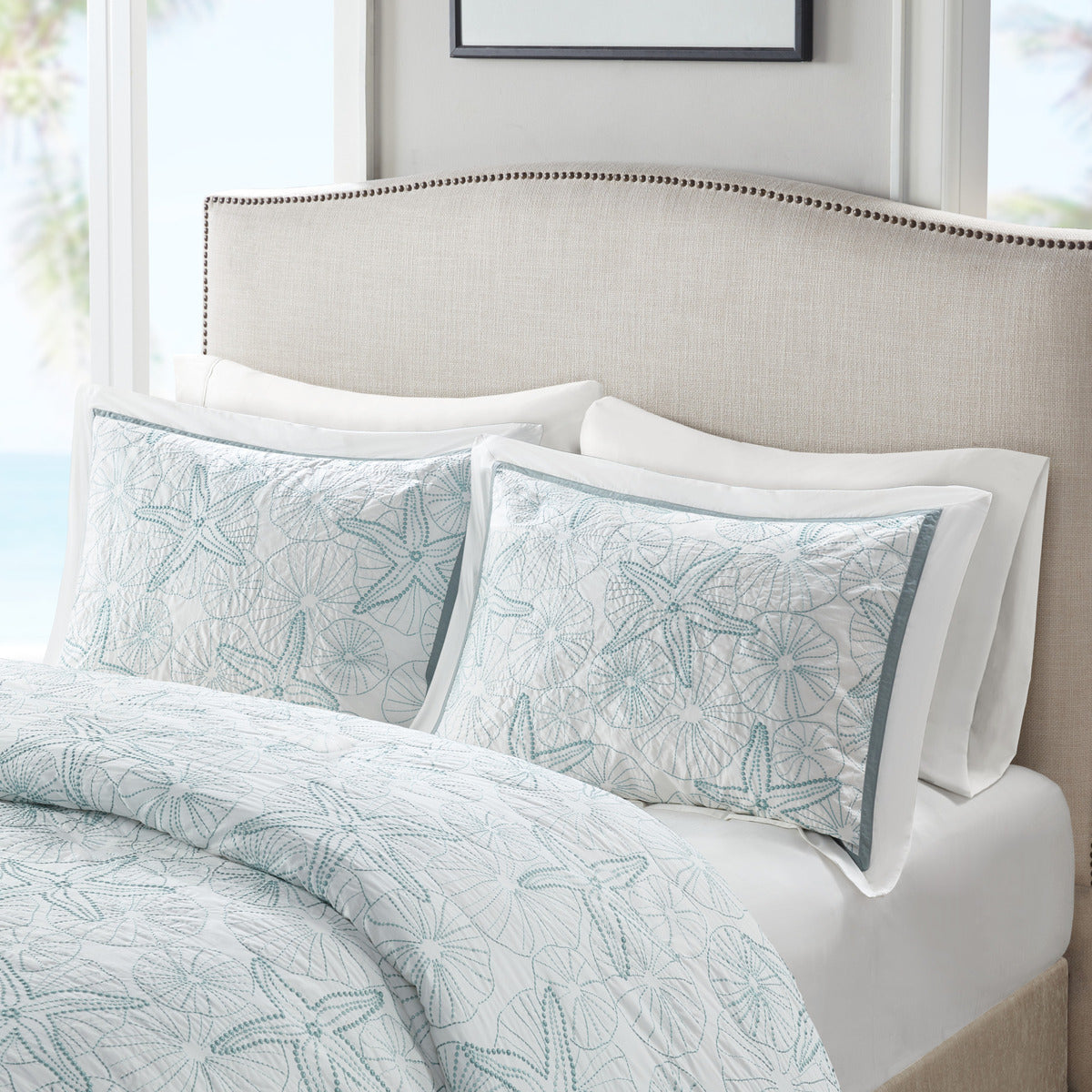 Duvet Cover Mini Set White Full Queen Queen Multicolor Cotton