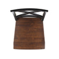 Roshan Farmhouse Acacia Wood Dining Chairs, Black Walnut Set Of 2 Black Acacia Wood