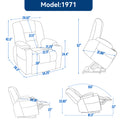 Large Power Lift Recliner Chair With Massage And Heat For Elderly, Overstuffed Wide Recliners, Heavy Duty Motion Mechanism With Usb And Type C Ports, 2 Steel Cup Holders, Brown White Metal Primary