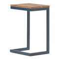 Accent Table Medium Antique Natural Nature Rectangular Wood Metal