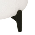 Club Chair White Fabric