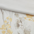 5 Piece Seersucker Comforter Set With Throw Pillows Yellow Full Queen Full Yellow Polyester