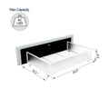 Flora Upholstered Daybed With 2 Drawers, Twin, Ivory Boucle, Ribbed Tufted Backrest, Daybed In Lavish Modern Design Box Spring Not Required Twin Ivory Metal Bedroom Classic,Contemporary,Minimalist,Traditional,Transitional Upholstered Upholstered