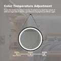 32Inch Bathroom Led Classy Vanity Mirror With Focused Backplane,Black Aluminum Alloy Frame,High Lumen,Dimmable Touch,Wall Switch Control, Anti Fog ,Cri 95 Adjustable 3000K 4500K 6000K ,Ip54 Waterproof Black And Silver Glass