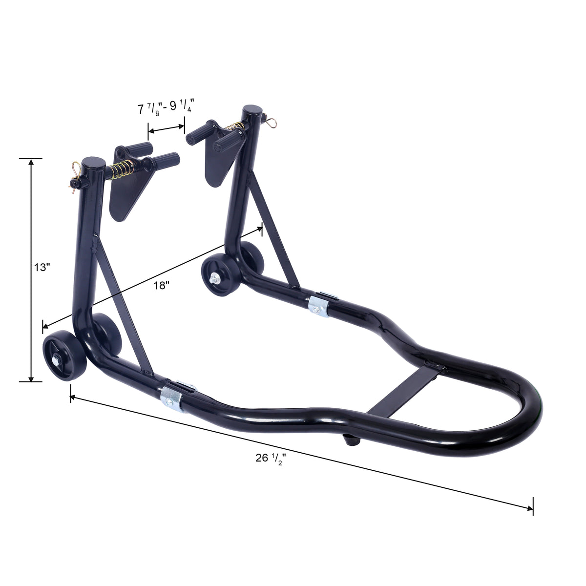 Motorcycle Stand 1000Lb Sport Bike Front And Rear Wheel Lift Swingarm Paddock Stands Black U Black Steel