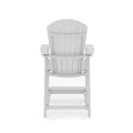 Dark Gray Adirondack Style Counter Chair Stylish Hdpe Poly Lumber For Dining, Patio, And Garden Comfort No Dining Set Dark Gray Weather Resistant Frame American Traditional Hdpe Hdpe