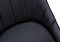 Dining Chair, Set Of 2, Side, Upholstered, Kitchen, Dining Room, Black Leather Look, Black Metal, Contemporary, Modern Black Foam Faux Leather
