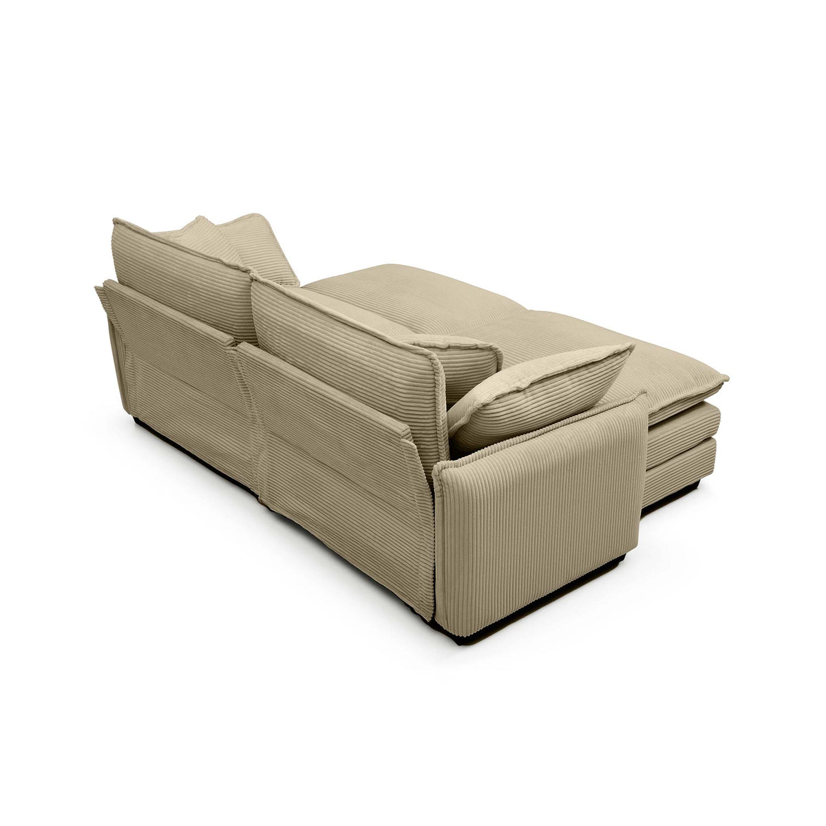 Two Seater Theater Sofa With 2 Footrest, 2 Seater Sofa With Ottoman For Small Living Spaces,Tan Corduroy Tan Corduroy 2 Seat