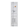 White Wardrobe With Full Length Container Lock White Bedroom Metal