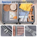 3 Piece Luggage Set Suitcase Set, Abs Hard Shell Lightweight Expandable Travel Luggage With Tsa Lock, Spinner Wheels For Men Women Blue Abs