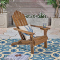 Hollywood Foldable Adirondack Chair Dark Brown Wood
