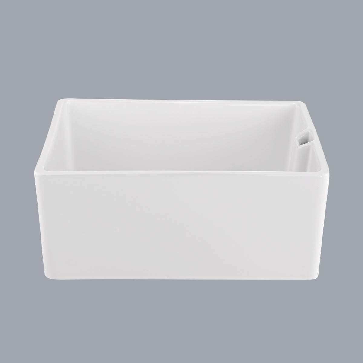 23.6" L X 18" W White Ceramic Single Bowl Kitchen Sink White Ceramic