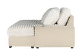 Shine Beige Lounger Sofa With Usb Beige Fabric