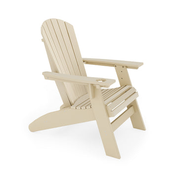 Adirondack Chair Sturdy Hdpe Poly Lumber For Poolside, Patio, And Garden Relaxation No Adirondack Beige Weather Resistant Frame Garden & Outdoor American Traditional Hdpe Hdpe