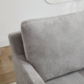 29.92'' Swivel Accent Chair, Upholstered Skirted Swivel Chair With Removable Back Cushion, 360 Degree Comfy Armchair For Living Room, Nursery, Lounge,Office,Gray Chenille Gray Chenille