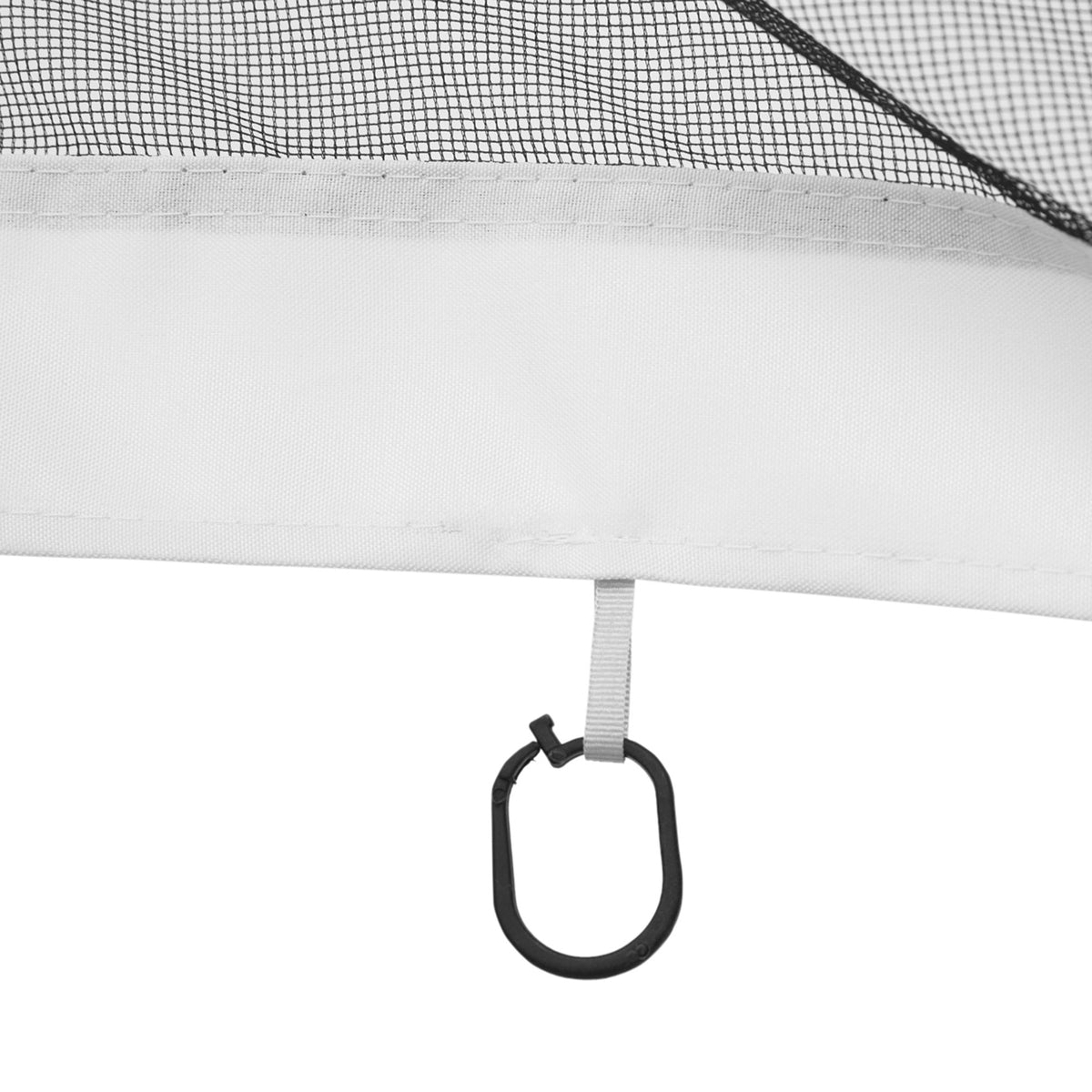Outsunny 10' X 12' Replacement Mesh Sidewall Netting For Patio Gazebos And Canopy Tents With Zippers Sidewall Only , White White Polyester