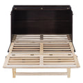 Full Size Murphy Bed With Large Drawers,Espresso Full Espresso Plywood