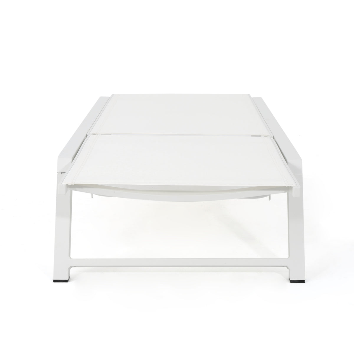 Myers Chaise Lounge Mp2 White Metal Mesh