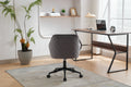 Velvet Office Desk Chair, Modern Home Desk Chair With Wheelsvanity Chairs For Living Room, Bedroom,Study Room Grey Black Foam Polyester Blend
