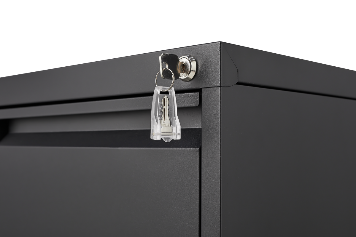 3 Drawer File Cabinet With Lock,Two Drawer Filing Cabinet,Vertical Metal File Cabinet For Home Office Organizer Storage Cabinet Fit Letter A4 Legal Size File Filing Cabinets 3 4 Drawers Black Office