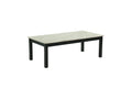 Majestic Beautiful White Faux Marble Top 1X Coffee Table And 2X End Tables 3Pc Coffee Table Set Black Legs Living Room Furniture Black,White Primary Living Space