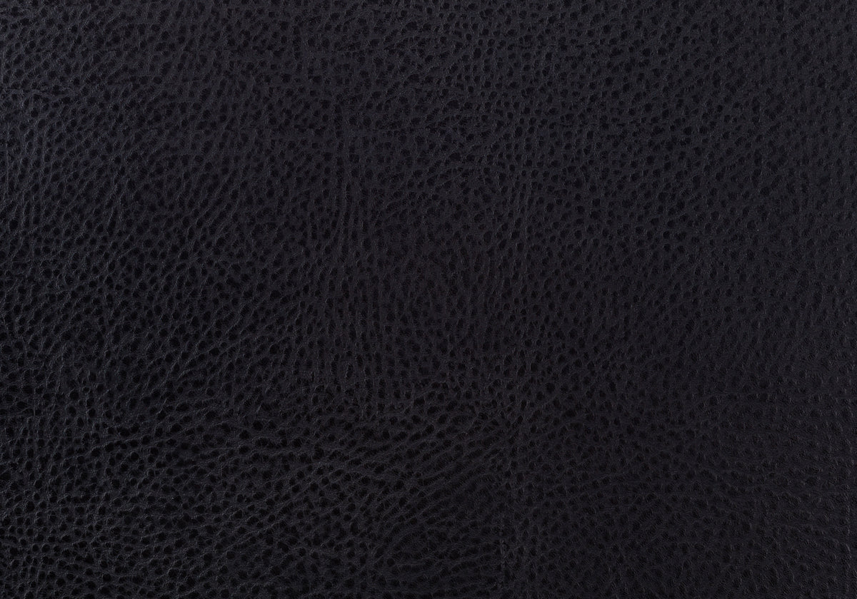 Dining Chair, Set Of 2, Side, Upholstered, Kitchen, Dining Room, Black Leather Look, Black Metal, Contemporary, Modern Black Foam Faux Leather