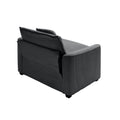 Grey Corduroy Fabric, Comfortable Single Chair Deep Seat Sofa With One Pillow, Suitable For Living Room And Bedroom, Club Multiple Occasions Grey Corduroy 1 Seat