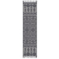 Naar Guros Collection 2X8 White Gray Traditional Indoor Outdoor Area Rug White Gray Polypropylene