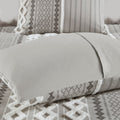 Cotton Printed Duvet Cover Set With Chenille King Multicolor Cotton